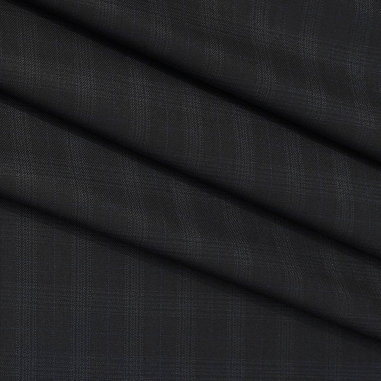 Trouser Fabric Donear Poly Viscose Broad Check Colour Onyx Grey
